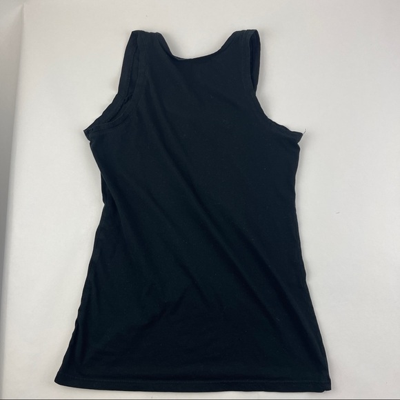Tank Top Womens Large Black Sleeveless - Picture 7 of 7